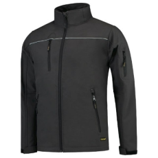TRICORP Softshell kabát unisex Luxury Softshell T53 sötétszürke XL méret