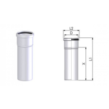 Tricox PCS207 PPS 80 mm-es Cső 1000 mm-es építőanyag