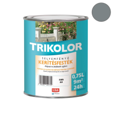 Trilak Trikolor selyemfényű kerítésfesték - betonszürke - 0,75 l zománcfesték