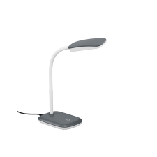 Trio Boa fehér-titán LED asztali lámpa (TRI-R52431187) LED 1 izzós IP20 világítás