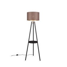 Trio Colette fekete-barna állólámpa (TRI-R41561032) E27 1 izzós IP20 világítás