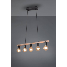 Trio Einar függeszték matt fekete E27 5 izzós világítás