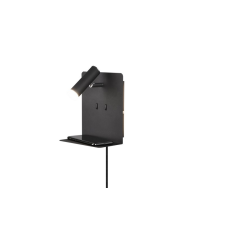 Trio Element fekete LED fali lámpa (TRI-222570232) LED 1 izzós IP20 világítás
