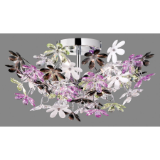 Trio Flower színes-átlátszó gyerek mennyezeti lámpa (TRI-R60014017) E14 4 izzós IP20 világítás
