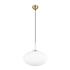 Trio Fomento sárgaréz-fehér függesztett lámpa (TRI-363190108) E27 1 izzós IP20