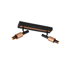 Trio Ikaris fekete-kávé LED mennyezeti spotlámpa (TRI-855310232) LED 2 izzós IP20 világítás