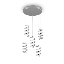 Trio Laola króm-fehér LED függesztett lámpa (TRI-R34185306) LED 5 izzós IP20 világítás