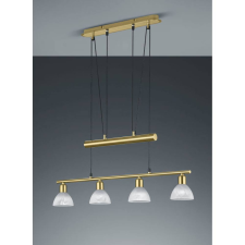 Trio Levisto csillár matt sárgaréz, alabástrom E14 4 izzós világítás