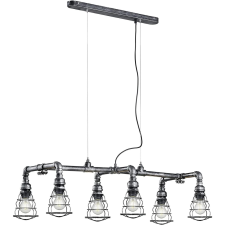 TRIO LIGHTING 307000688 GOTHAM 6 x E27 antik ezüst többágú függeszték világítás