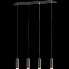Trio MARLEY FÜGGESZTÉK 4XGU10 MAX.35W IP20 75X150X9CM FEKETE világítás