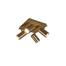 Trio Marley spotlámpa régi sárgaréz GU10 4 izzós világítás