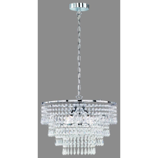 Trio Orient csillár króm, átlátszó E14 3 izzós világítás