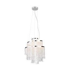 Trio Pomp króm-átlátszó LED csillár (TRI-R37341106) LED 1 izzós IP20 világítás