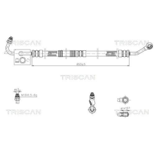 TRISCAN hidraulikus cső, kormányzás TRISCAN 8516 11020 autóalkatrész