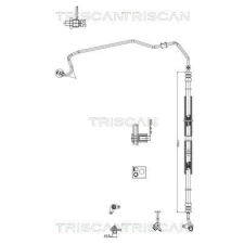 TRISCAN hidraulikus cső, kormányzás TRISCAN 8516 40002 autóalkatrész