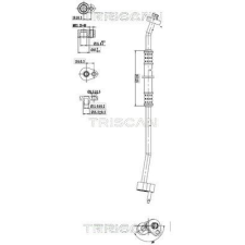 TRISCAN kis-/nagynyomású cső, klímaberendezés TRISCAN 9010 16005 autóalkatrész