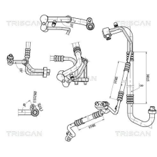 TRISCAN kis-/nagynyomású cső, klímaberendezés TRISCAN 9010 24001 autóalkatrész
