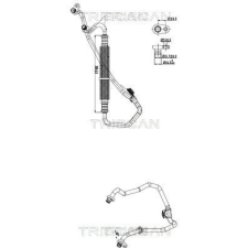 TRISCAN kis-/nagynyomású cső, klímaberendezés TRISCAN 9010 28018 autóalkatrész