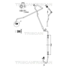 TRISCAN kis-/nagynyomású cső, klímaberendezés TRISCAN 9010 28046 autóalkatrész