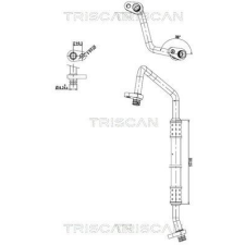 TRISCAN kis-/nagynyomású cső, klímaberendezés TRISCAN 9010 28057 autóalkatrész