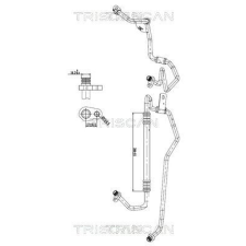 TRISCAN kis-/nagynyomású cső, klímaberendezés TRISCAN 9010 28105 autóalkatrész
