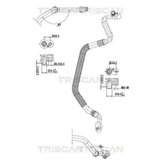 TRISCAN kis-/nagynyomású cső, klímaberendezés TRISCAN 9010 29010 autóalkatrész