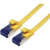 TRITON Value 21.99.2134 RJ45 Hálózati kábel, patchkábel CAT 6A F/UTP 1.50 m Sárga Árnyékolt, lapos, aranyozott érintkező 1 db (21.99.2134)