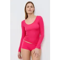 TRIUMPH Beauty Layers Top Scoop Neck hosszú ujjú póló, rózsaszín XS