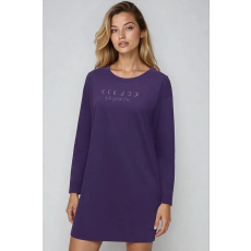 TRIUMPH Moon Nightdresses NDK LSL 04 pamut hálóing, lila L