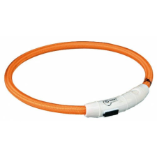  Trixie 12705 Világító nyakörv gyűrű USB-ről tölthető, narancs L-XL nyakörv, póráz, hám kutyáknak