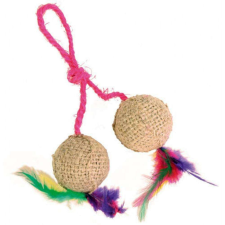 Trixie 2 Balls on a Rope - játék (labdák) macskák részére (Ø4,5cm) játék macskáknak
