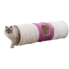 Trixie Alagút Macskának XXL Plüss 35x115cm Bézs/Fuchsia macskabútor