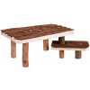 Trixie asztal formájú fa bújó platform fellépővel nyulaknak, tengerimalacoknak (37 × 17 × 28 cm)