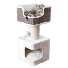 Trixie Ava Scratching Post - macskabútor (fehér,szürke,) 39x39/86cm macskabútor