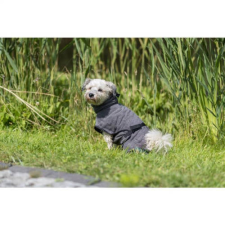 Trixie Bathrobe XS - fűrdőköpeny (szürke,frottír) kutyák részére (30cm) kutyaruha