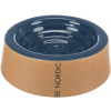 Trixie BE NORDIC Ceramic Bowl - kerámia tál (bézs,sötétkék) kutyák részére (0,2l /Ø16cm)