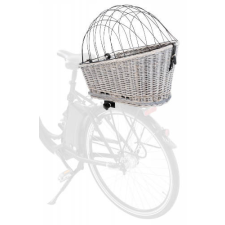 Trixie Bicycle Basket for Bike Racks - kosár biciklire (szürke,műanyag) 8kg alatti társállatok részére (35x49×55cm) kutyafelszerelés