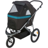 Trixie Buggy Kutyakocsi , Maximum 20 Kg, 3 Kerekes, 60 x 112 x 120 cm, Fekete/Petrolszín, 28960