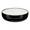  Trixie Ceramic Bowl – kerámia tál (fehér,fekete) rövid orrú macskák részére (0,3l /Ø15cm)