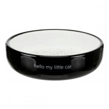  Trixie Ceramic Bowl – kerámia tál (fehér,fekete) rövid orrú macskák részére (0,3l /Ø15cm) macskatál