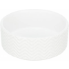 Trixie Ceramic Bowl - kerámia tál (nyomott mintával, fehér) kutyák részére (0,4l/13cm)