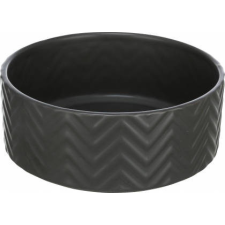 Trixie Ceramic Bowl - kerámia tál (nyomott mintával, fekete) kutyák részére (1,6l/Ø20cm) kutyafelszerelés