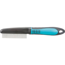 Trixie Comb, fine teeth - bontófésű sűrű fogazattal (türkizkék,fekete) kutyák részére (22cm) kutyafésű
