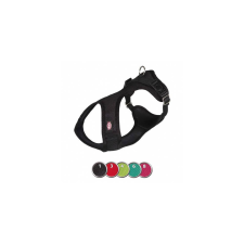 Trixie Comfort Soft hám - fekete (XXS-XS) 28-40cm/15mm nyakörv, póráz, hám kutyáknak