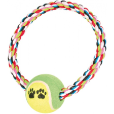 Trixie Denta Fun játék - Teniszlabda kötélkarikán (Labda: 6 cm | Kötélkarika: 18 cm) játék kutyáknak
