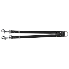 Trixie dupla bőr póráz XS-S: 30cm/10mm fekete 1981 nyakörv, póráz, hám kutyáknak