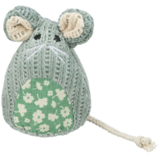 Trixie Egér Játék Macskáknak, Macskagyökérrel, 11 cm, Szürke játék macskáknak