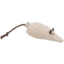 Trixie Egér Játék Macskáknak, Macskagyökérrel, 12 cm, Fehér játék macskáknak