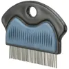  Trixie Flea and Dust Comb | Bolha- és porszűrő fésű gumírozott markolattal – 7 cm