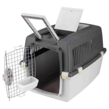 Trixie Gulliver Transport Box - szállítóbox (szürke) IATA (52x51x72cm) max:18kg-ig szállítóbox, fekhely kutyáknak